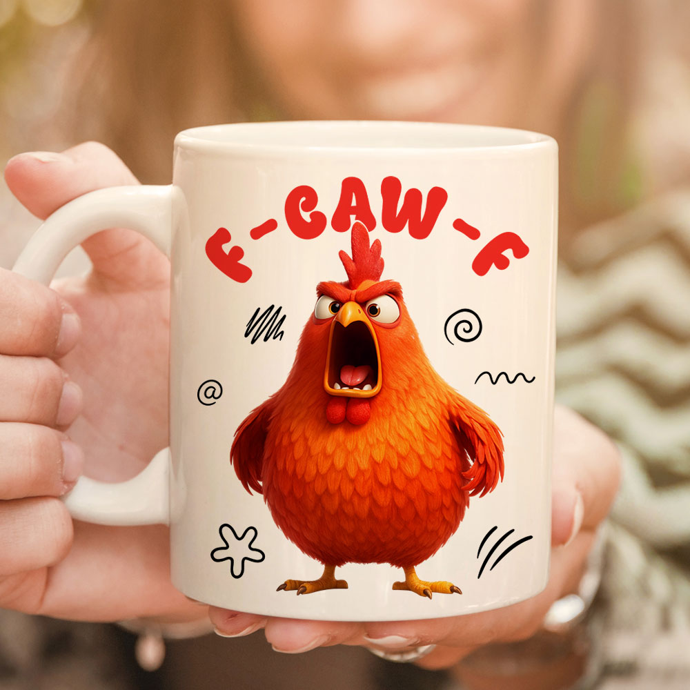 F-Caw-F Funny Mug For Coworkers, Friends