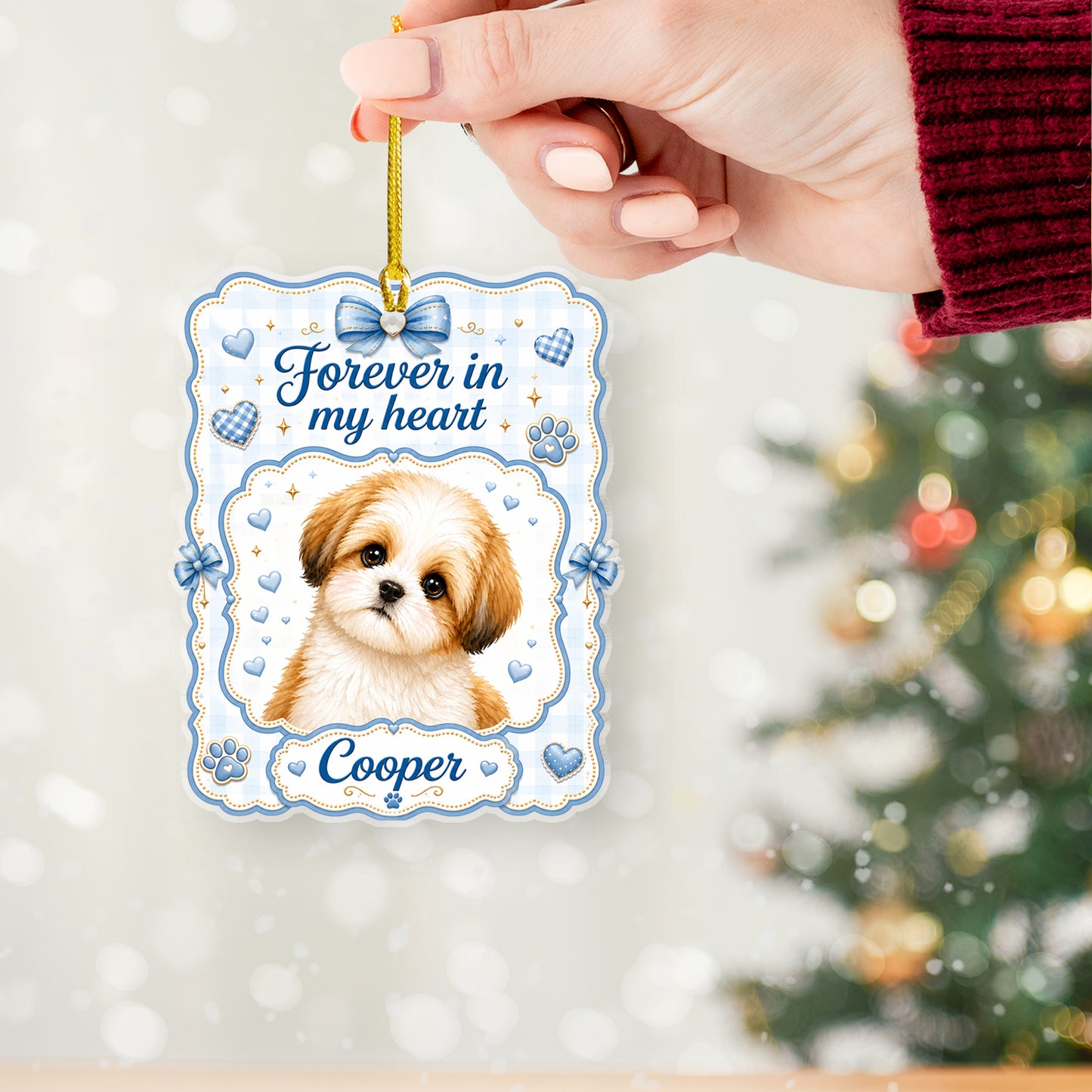 My Favorite Hello And Hardest Goodbye - Personalized Acrylic Ornament