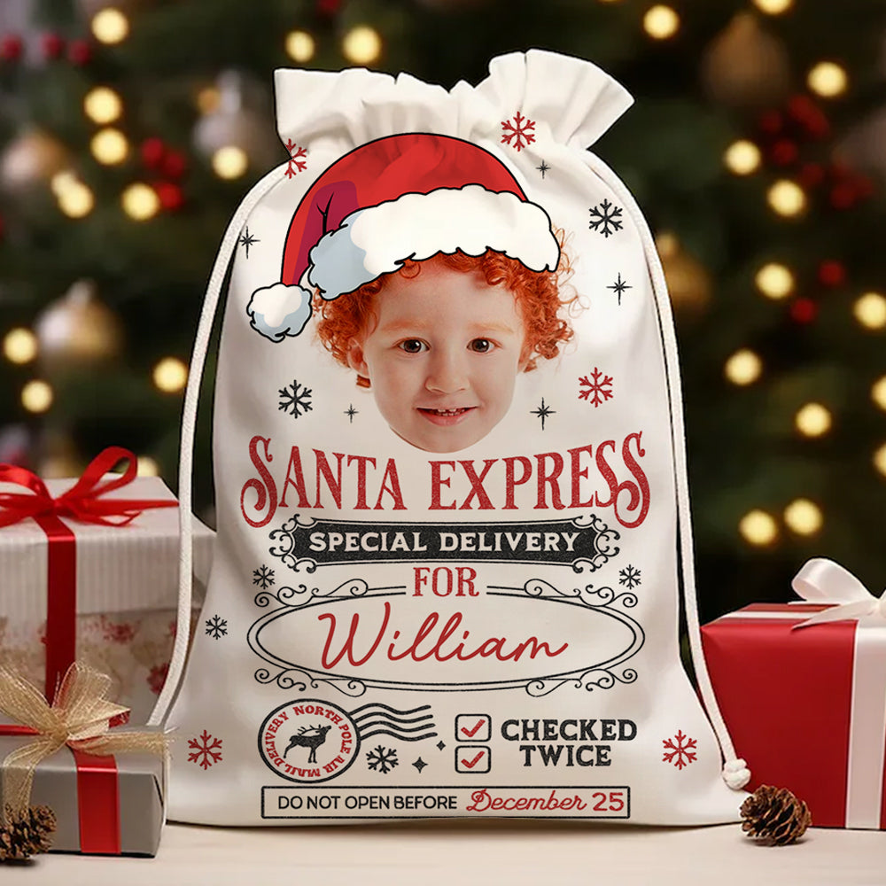 Santa Sack Express Delivery - Christmas Bag Gift For Family - Christmas Sack