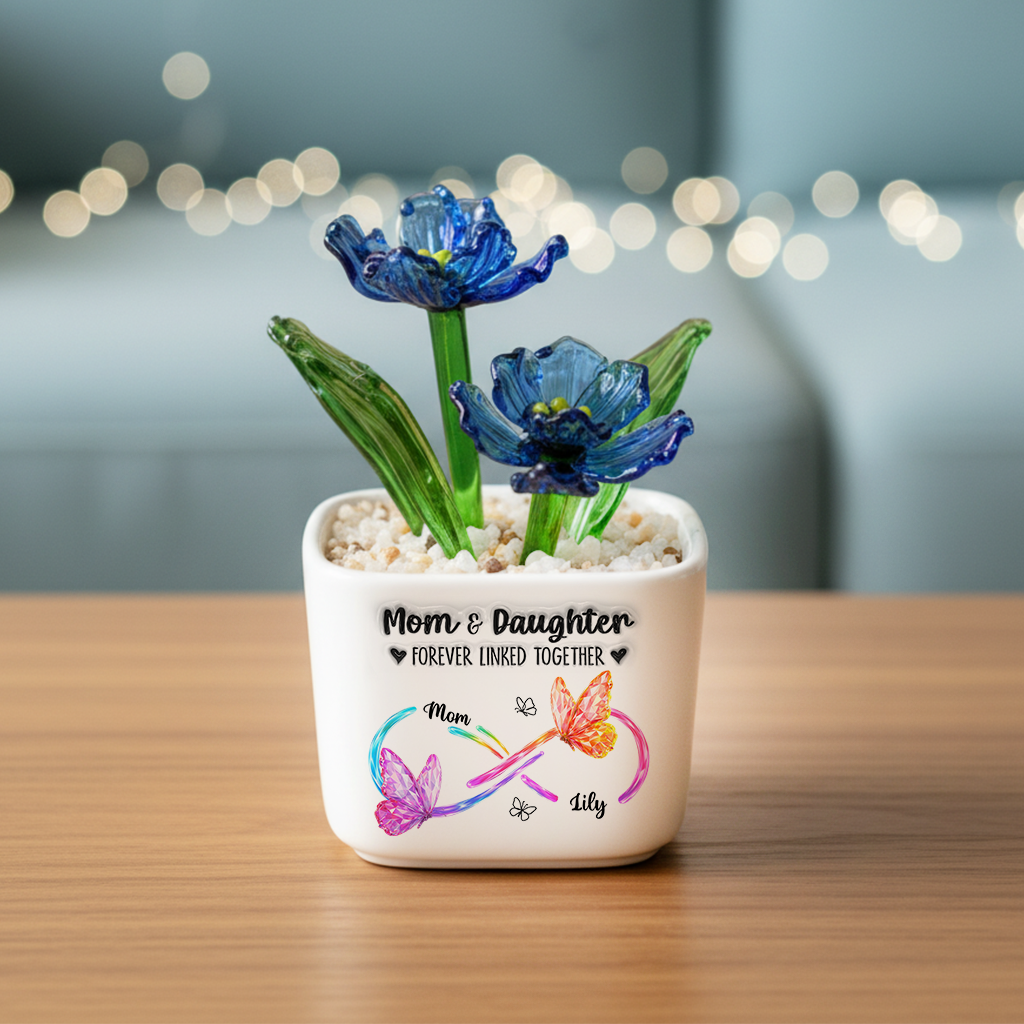 Always Love You - Personalized Custom Glass Everlasting Flowers