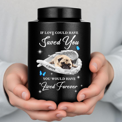 Je suis toujours avec toi - Urne funéraire Ailes Souvenir - Urne en acier inoxydable