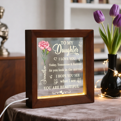 You Are My Greatest Blessing - Personalized LED Light Frame - Mother's Day Gift