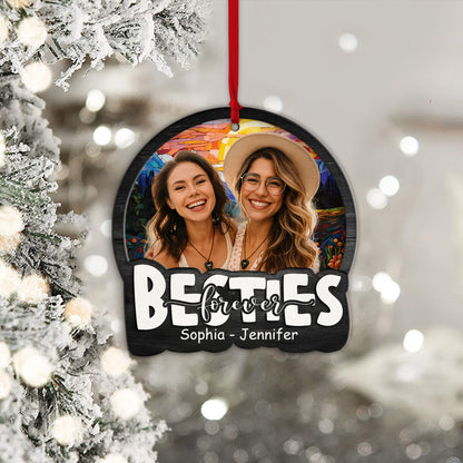 Family Forever Background - Personalized Window Hanging Suncatcher Ornament