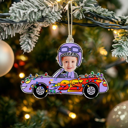 Custom Kid Face Car Toys - Personalized Acrylic Ornament