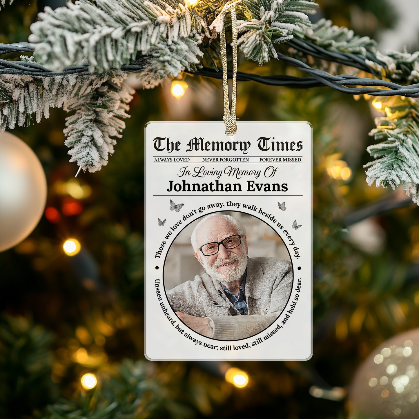 Memory Times - Personalized Acrylic Ornament