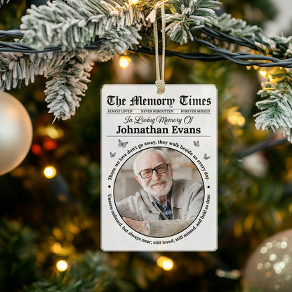 Memory Times - Personalized Acrylic Ornament