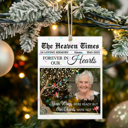 The Heaven Times - Custom Shape Hologram Ornament