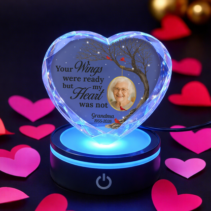 Forever In My Heart - Personalized Custom Crystal Led Light