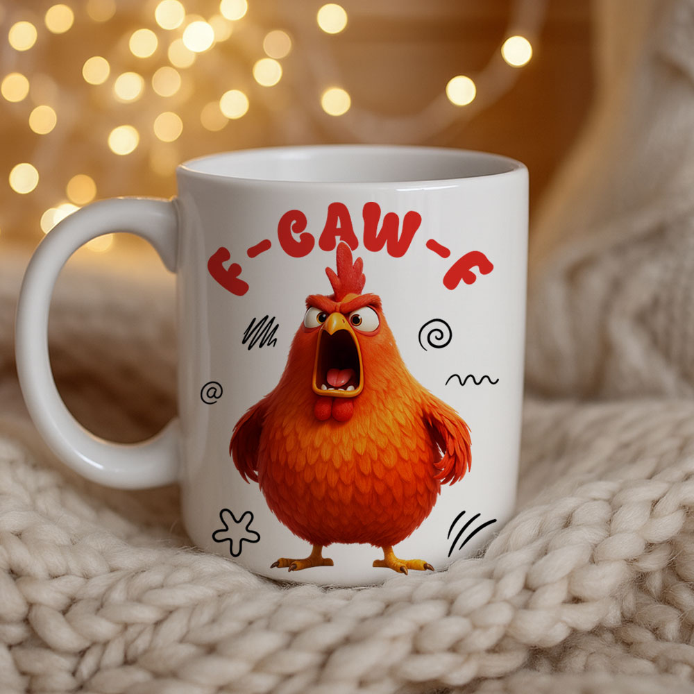 F-Caw-F Funny Mug For Coworkers, Friends
