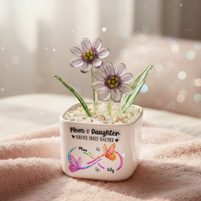 Always Love You - Personalized Custom Glass Everlasting Flowers