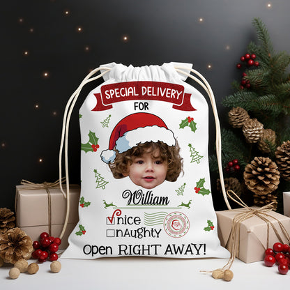 Merry Christmas Special Delivery - Christmas Bag Gift For Family - Christmas Sack