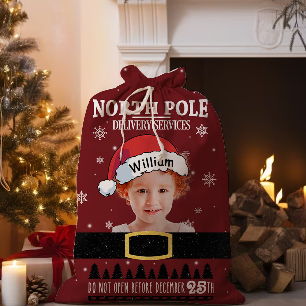 Merry Christmas Special Delivery Red - Christmas Bag Gift For Family - Christmas Sack