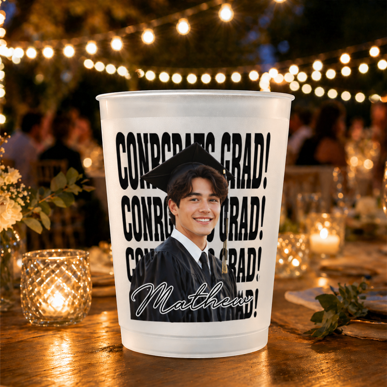Class Of 2026 Congrats Grad Custom Photo - Personalized Graduation Cups