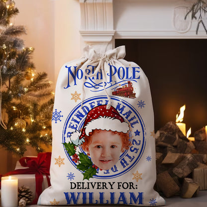 Merry Christmas North Pole Delivery - Christmas Bag Gift For Family - Christmas Sack