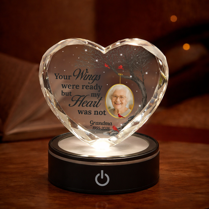 Forever In My Heart - Personalized Custom Crystal Led Light