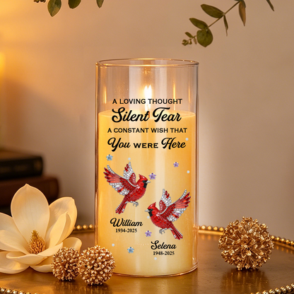 A Loving Thought Silent Tear - Personalized Flameless LED Candle