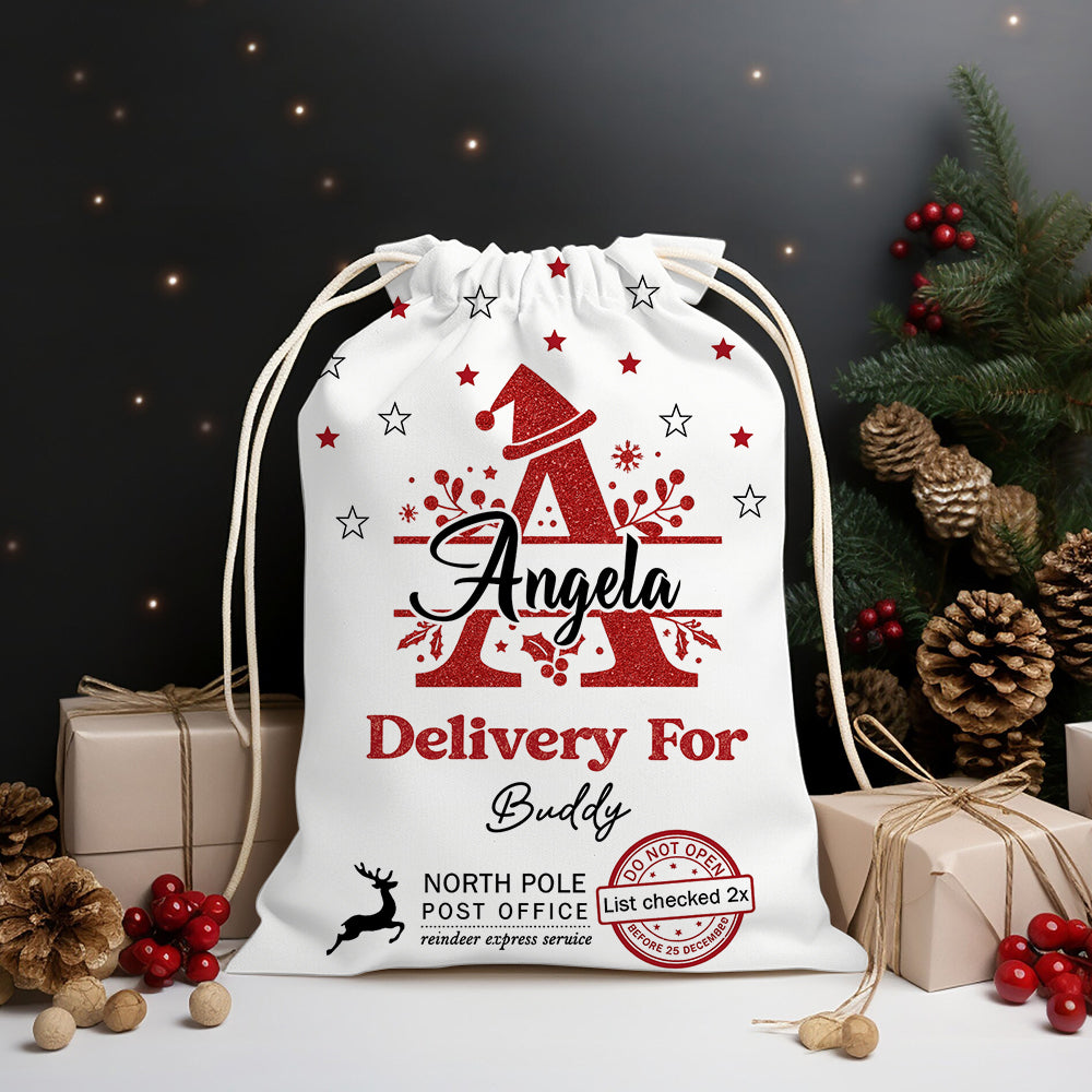 Christmas Letter Bag Custom Photo - Christmas Bag Gift For Family - Christmas Sack