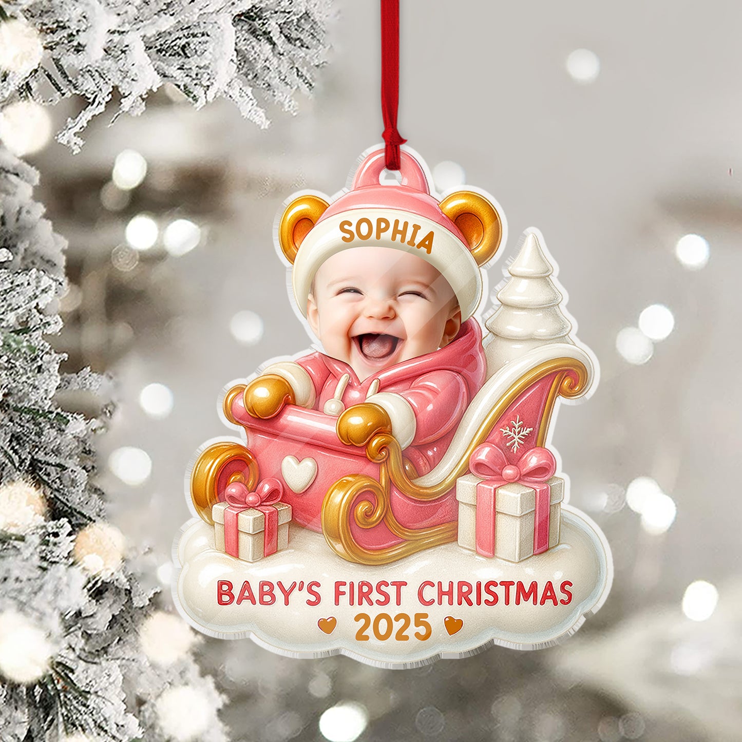 Baby's First Christmas - Personalized Acrylic Ornament