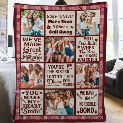 You Make My Heart Smile Bestie Big Heart - Personalized Custom Blanket
