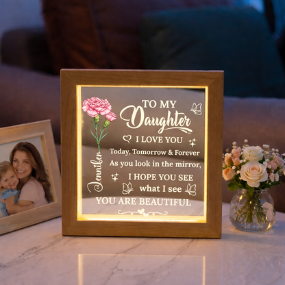 You Are My Greatest Blessing - Personalized LED Light Frame - Mother's Day Gift