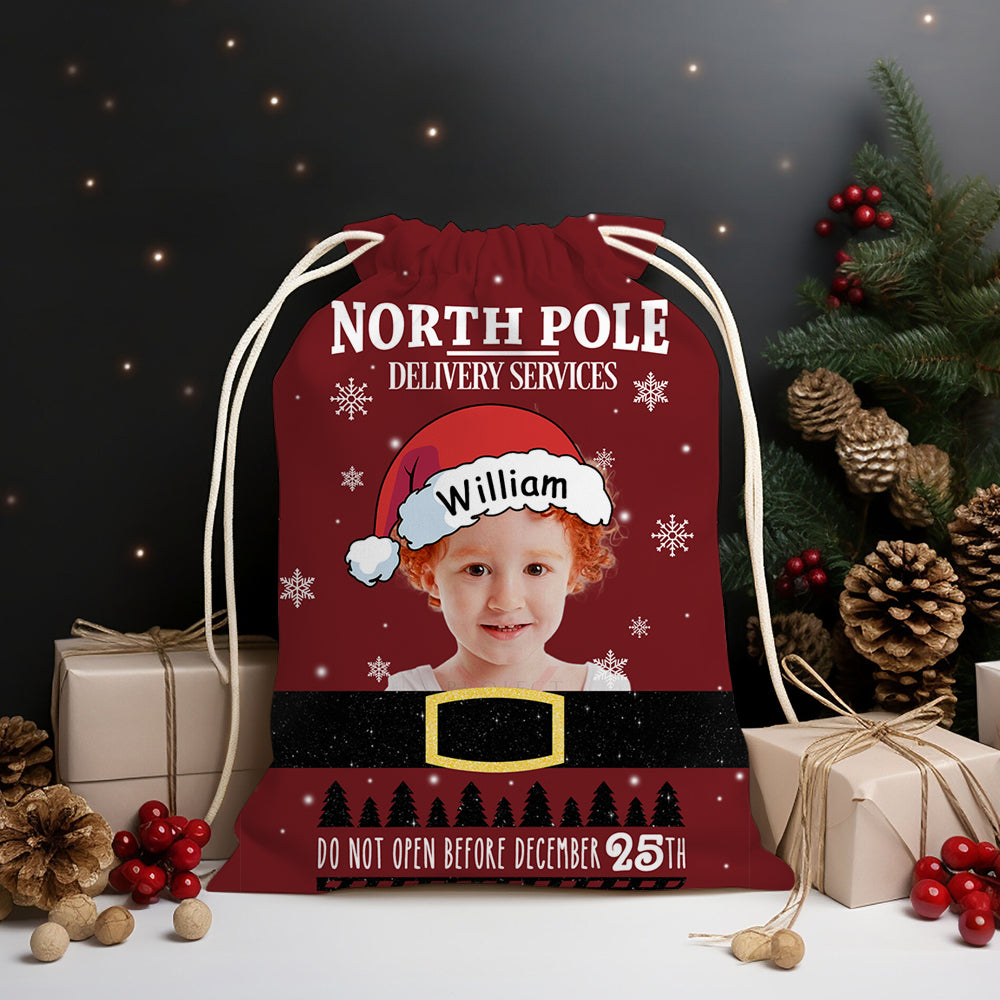 Merry Christmas Special Delivery Red - Christmas Bag Gift For Family - Christmas Sack