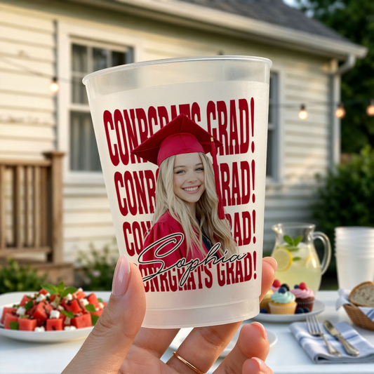 Class Of 2026 Congrats Grad Custom Photo - Personalized Graduation Cups