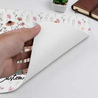 Back To School Teacher Gift - Personalized Leather Desk Mat