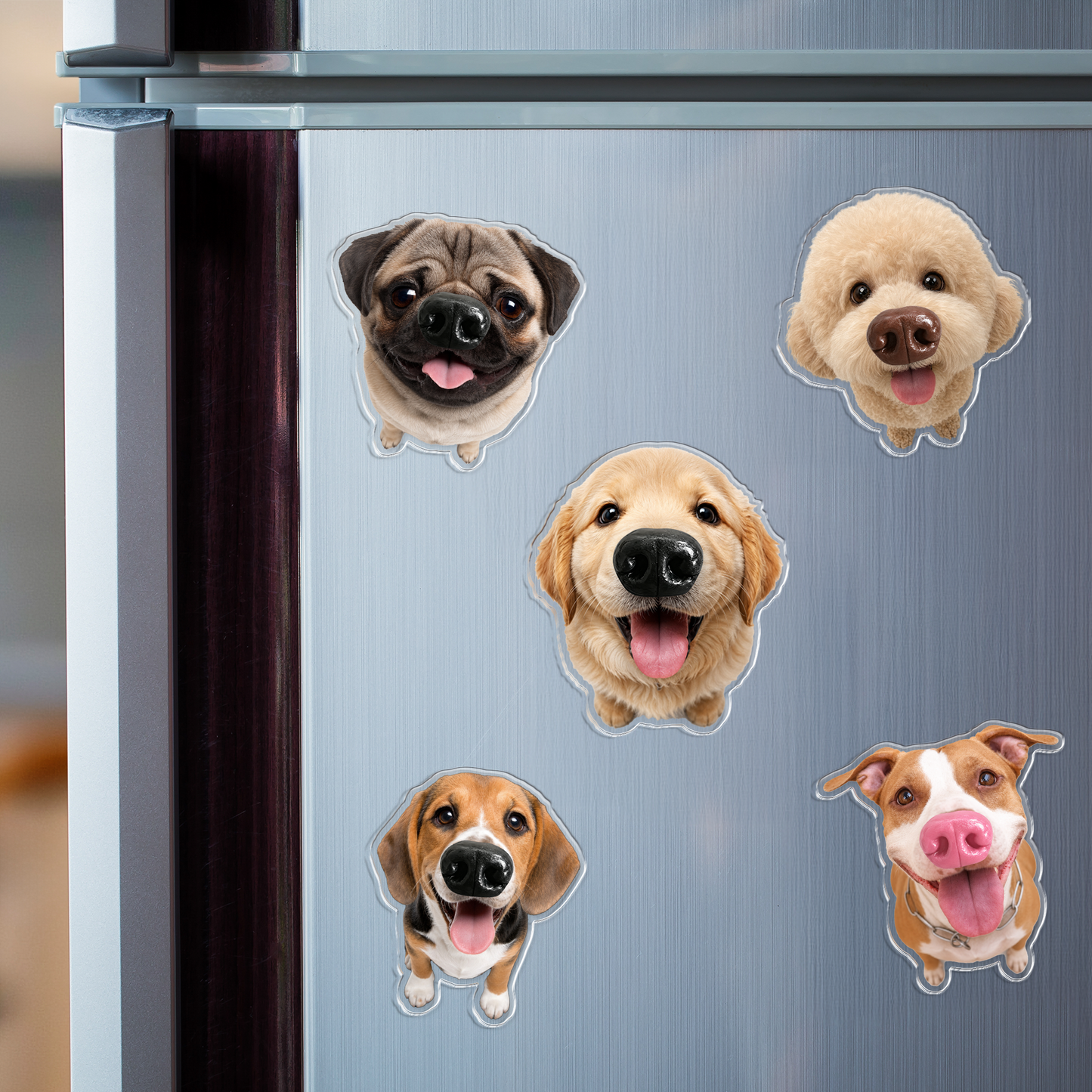 Personalized Funny Dog Nose Squishy Fridge Magnet - Custom Squeeze Magnet, Kitchen Decor