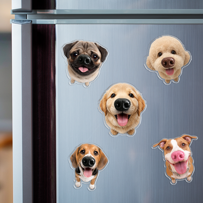 Personalized Funny Dog Nose Squishy Fridge Magnet - Custom Squeeze Magnet, Kitchen Decor