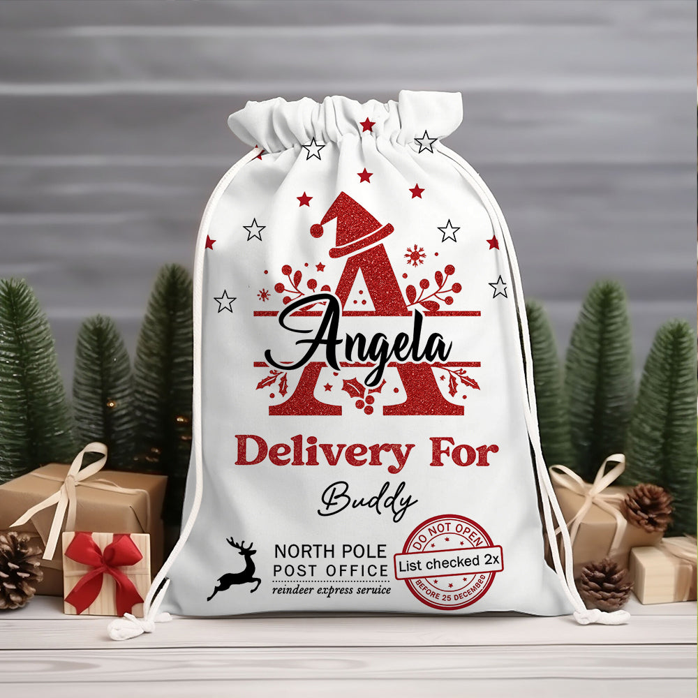 Christmas Letter Bag Custom Photo - Christmas Bag Gift For Family - Christmas Sack