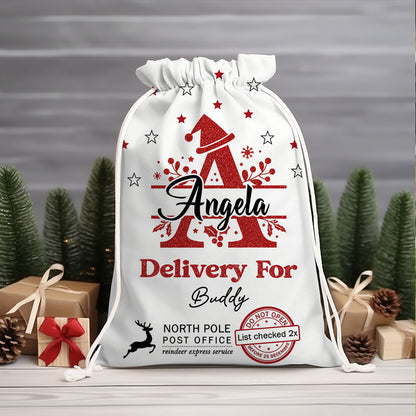 Christmas Letter Bag Custom Photo - Christmas Bag Gift For Family - Christmas Sack