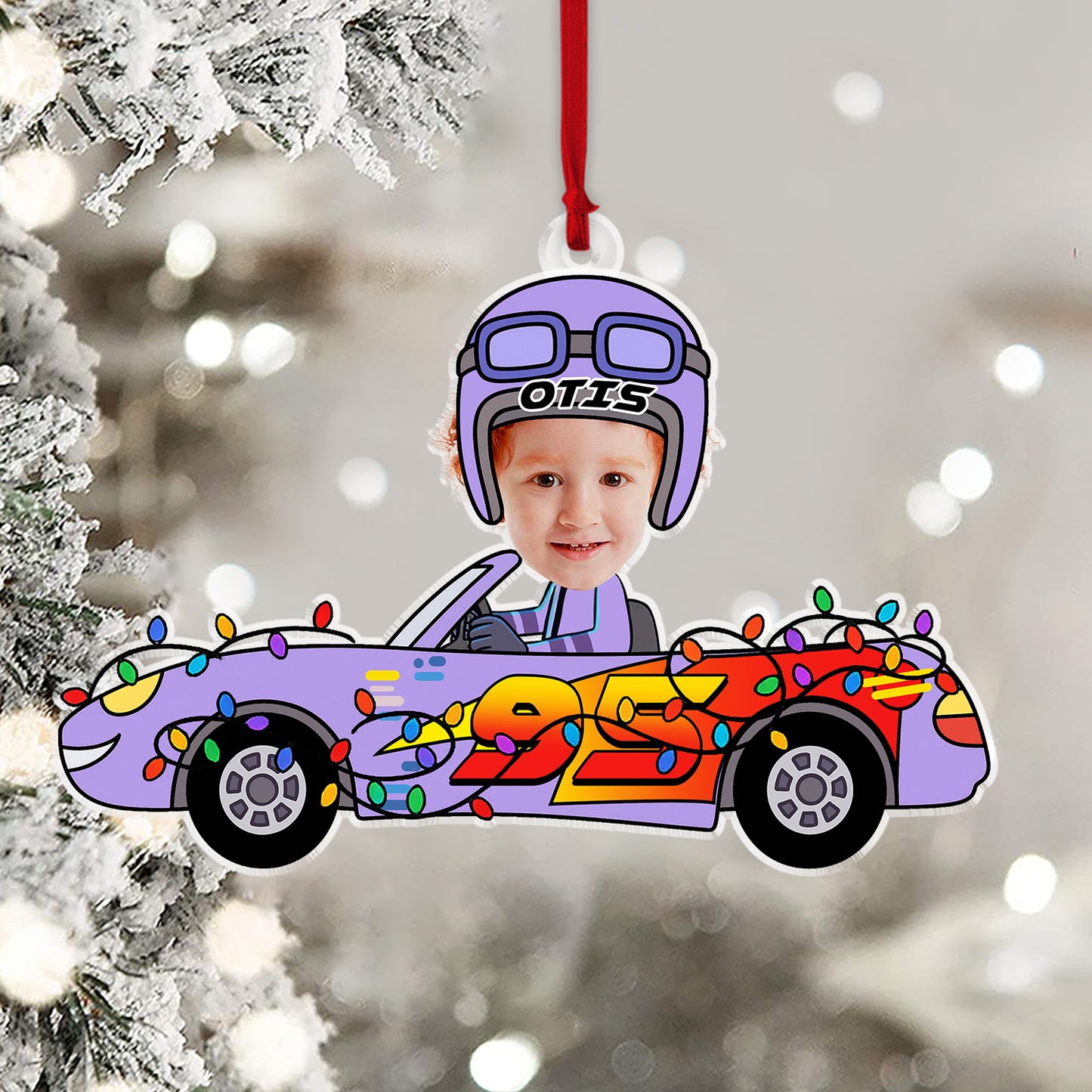 Custom Kid Face Car Toys - Personalized Acrylic Ornament