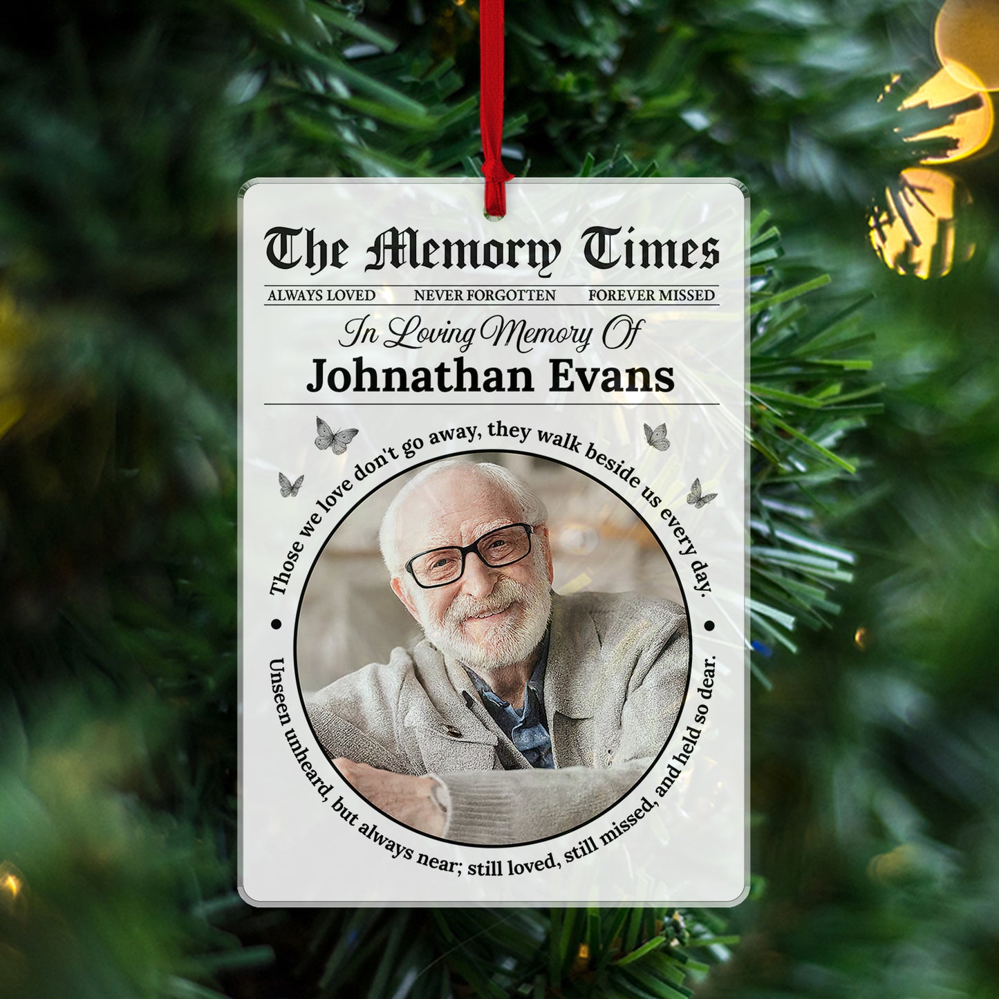 Memory Times - Personalized Acrylic Ornament