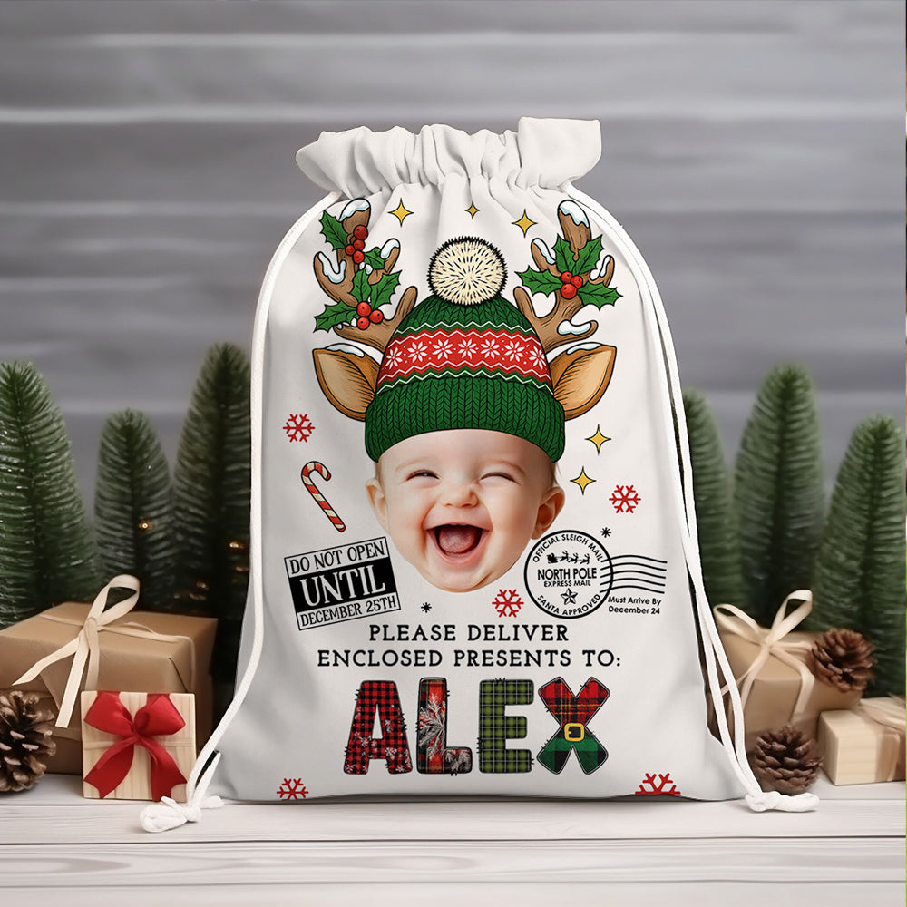 Doodle Alphabet Bag - Christmas Bag Gift For Family - Christmas Sack