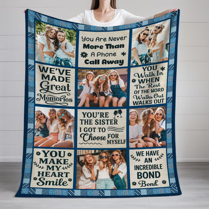 You Make My Heart Smile Bestie Big Heart - Personalized Custom Blanket