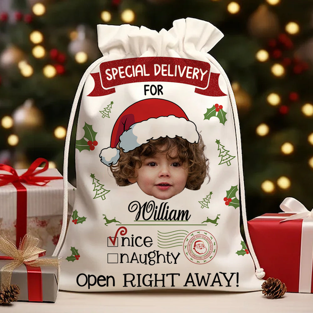 Merry Christmas Special Delivery - Christmas Bag Gift For Family - Christmas Sack