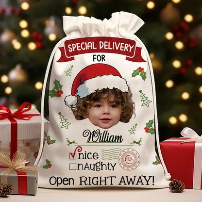 Merry Christmas Special Delivery - Christmas Bag Gift For Family - Christmas Sack