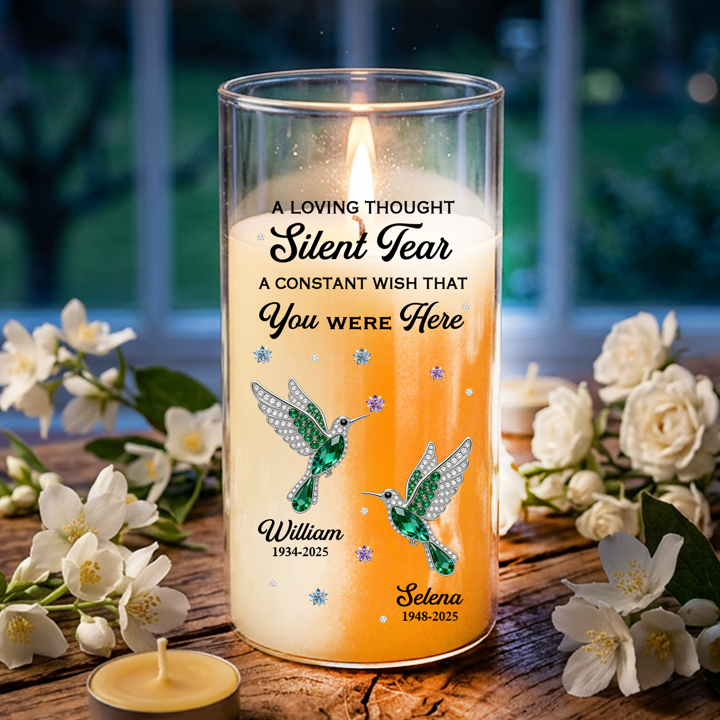 A Loving Thought Silent Tear - Personalized Flameless LED Candle