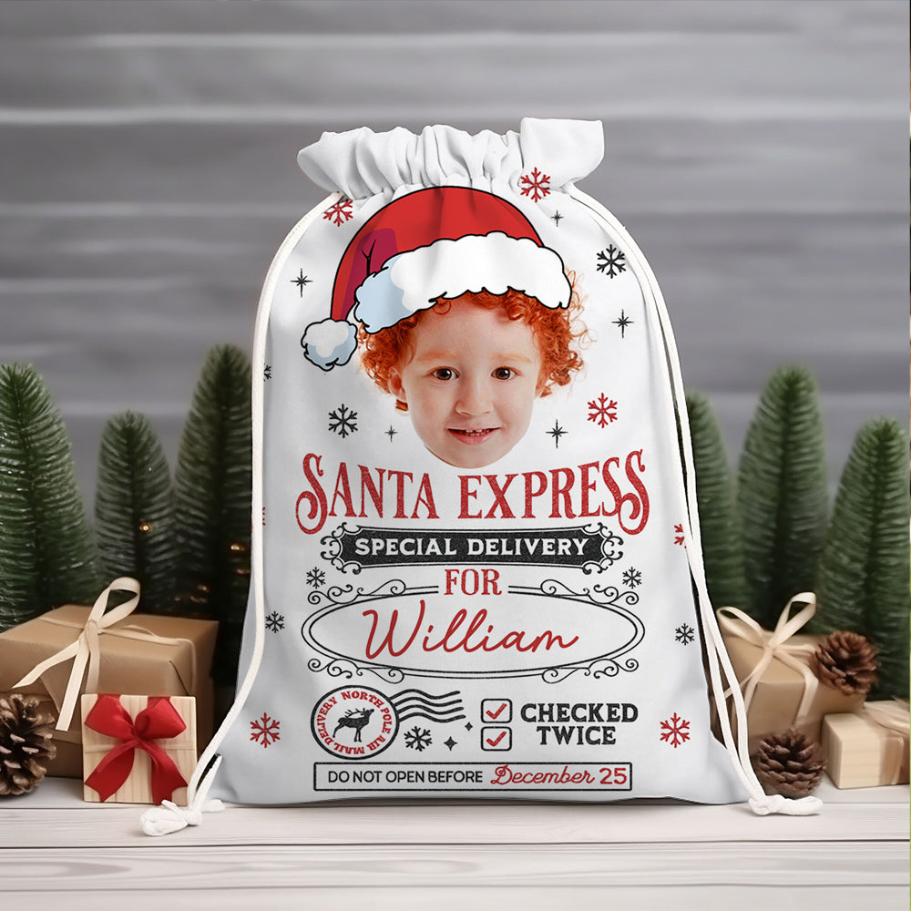 Santa Sack Express Delivery - Christmas Bag Gift For Family - Christmas Sack