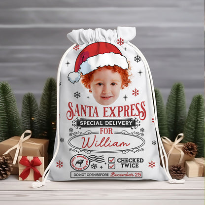 Santa Sack Express Delivery - Christmas Bag Gift For Family - Christmas Sack