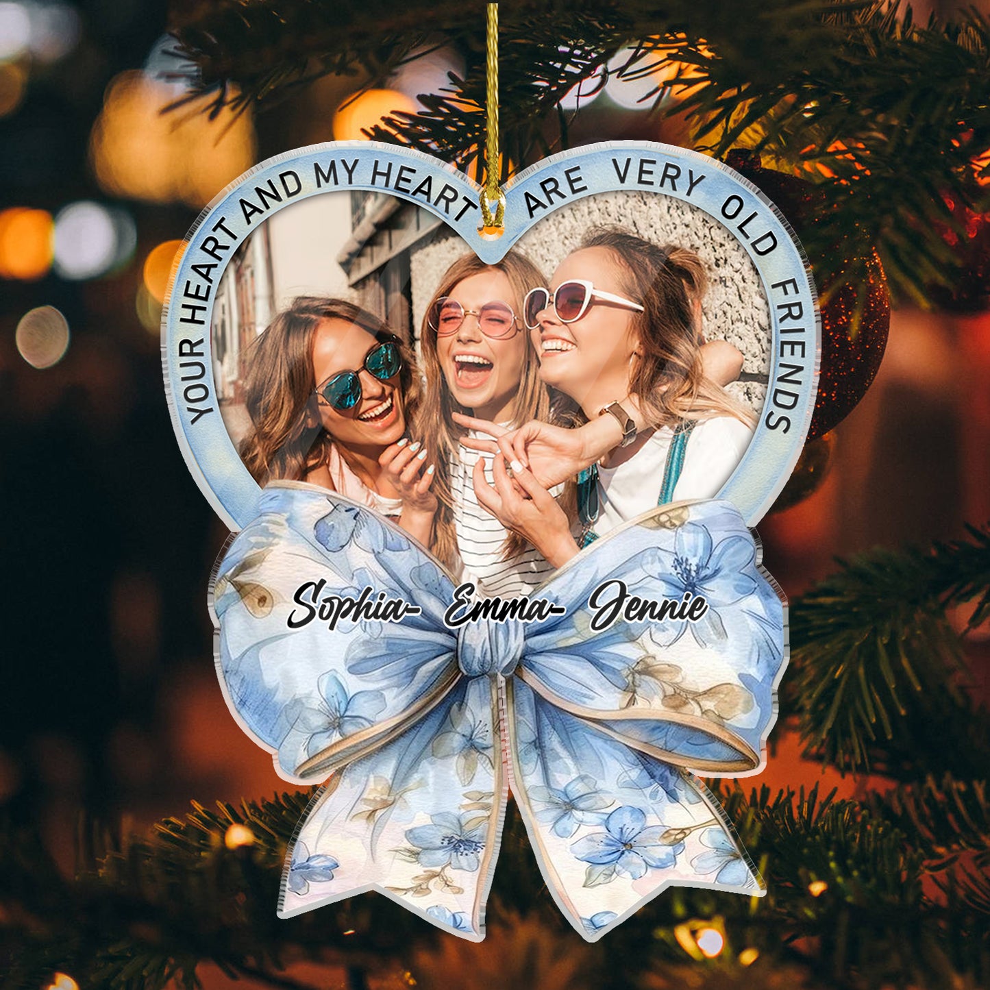 Very Old Friends - Personalized Acrylic Ornament