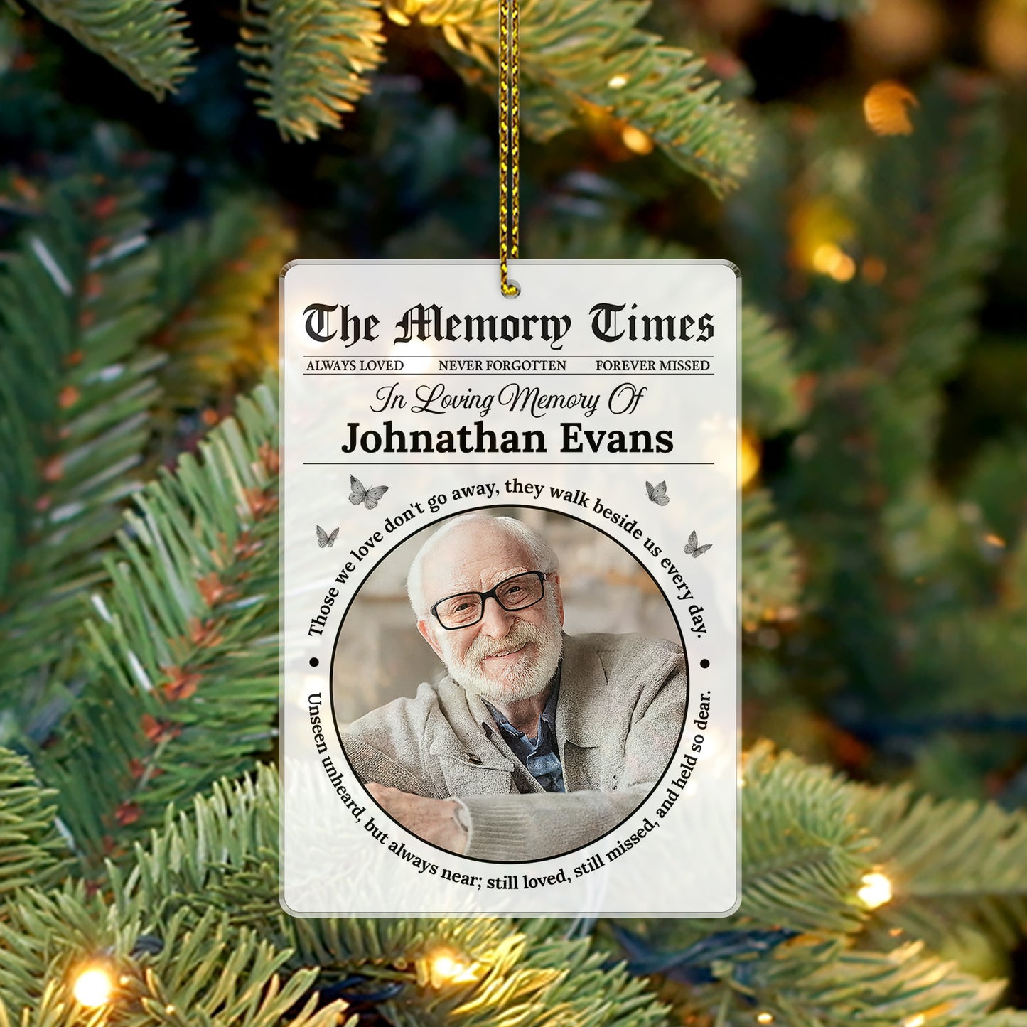 Memory Times - Personalized Acrylic Ornament