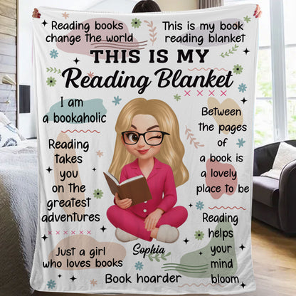 My Reading Book Blanket - Personalized Custom Blanket