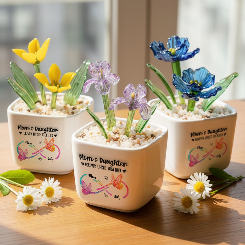Always Love You - Personalized Custom Glass Everlasting Flowers