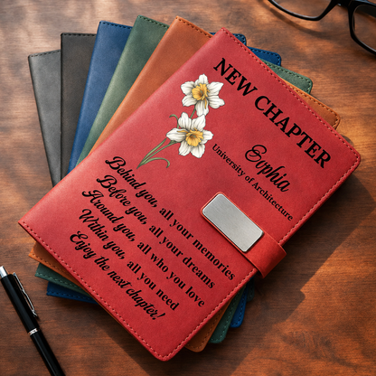 New Chapter - Personalized Leather Notebook Set