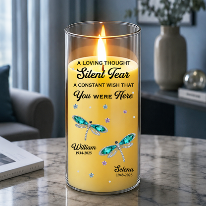 A Loving Thought Silent Tear - Personalized Flameless LED Candle