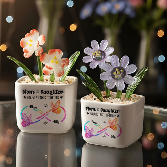 Always Love You - Personalized Custom Glass Everlasting Flowers