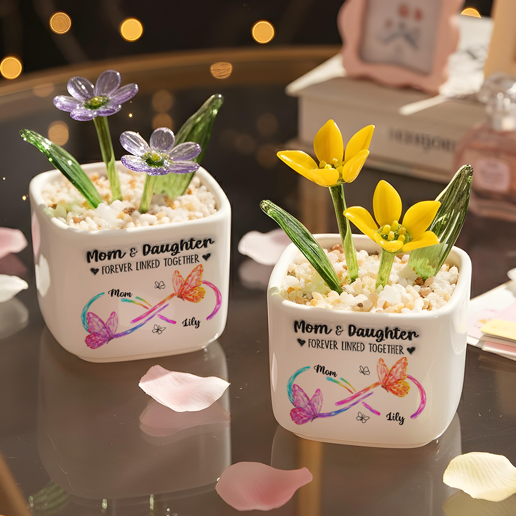 Always Love You - Personalized Custom Glass Everlasting Flowers