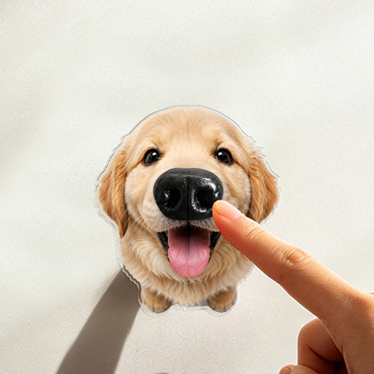 Personalized Funny Dog Nose Squishy Fridge Magnet - Custom Squeeze Magnet, Kitchen Decor