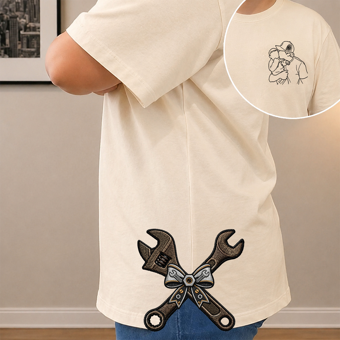 Cette maman appartient à - T-shirt unisexe personnalisé 